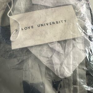 LOVE UNIVERSITY Black Women's Top